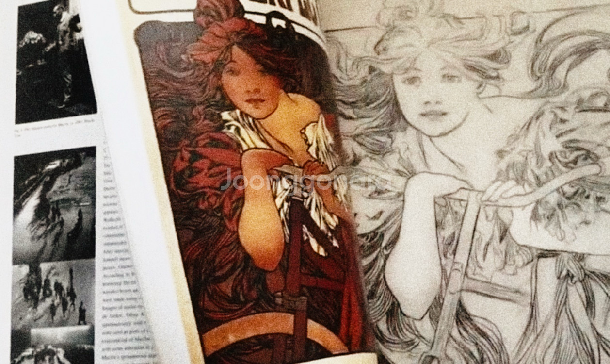 미개봉 / 알폰스무하 아르누보 아트북--4