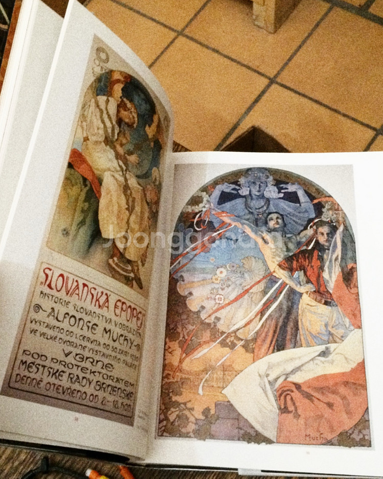 미개봉 / 알폰스무하 아르누보 아트북--5