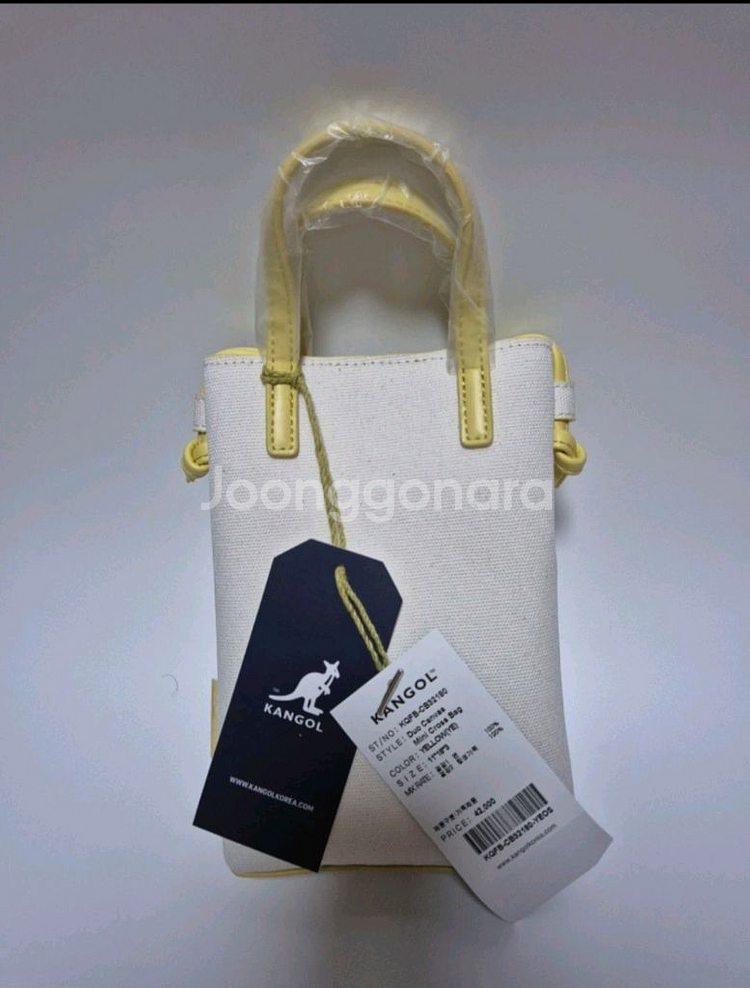 (정품 새상품) 캉골 듀오 캔버스 미니 크로스백--1