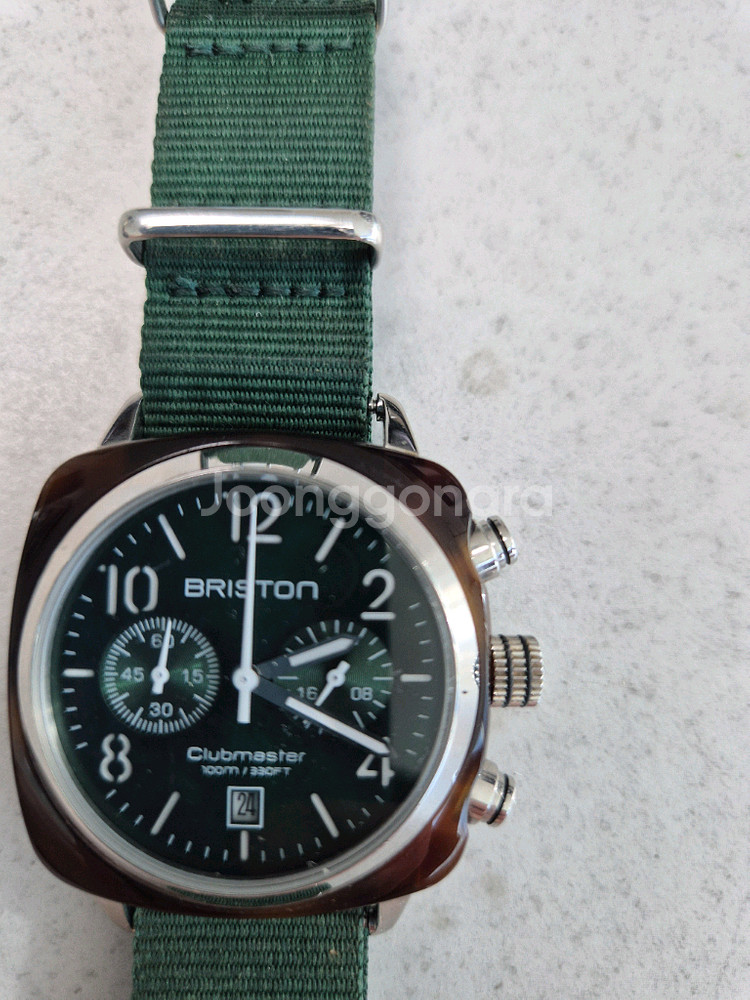 브리스톤 클럽마스터 녹색 시계(크로노), 세이코알바--0