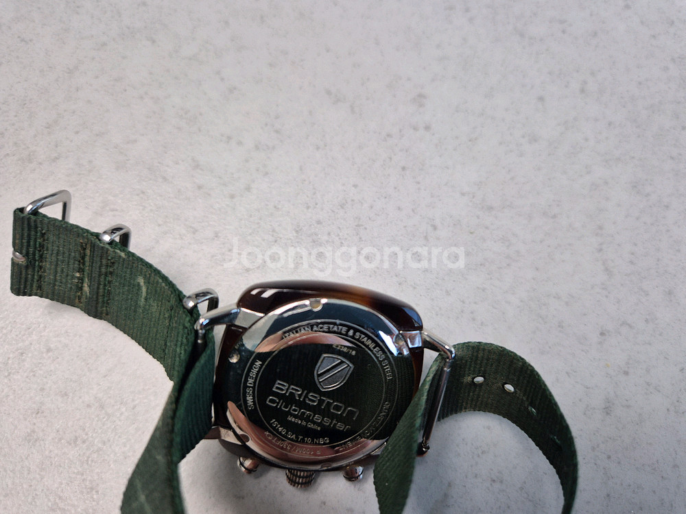 브리스톤 클럽마스터 녹색 시계(크로노), 세이코알바--4