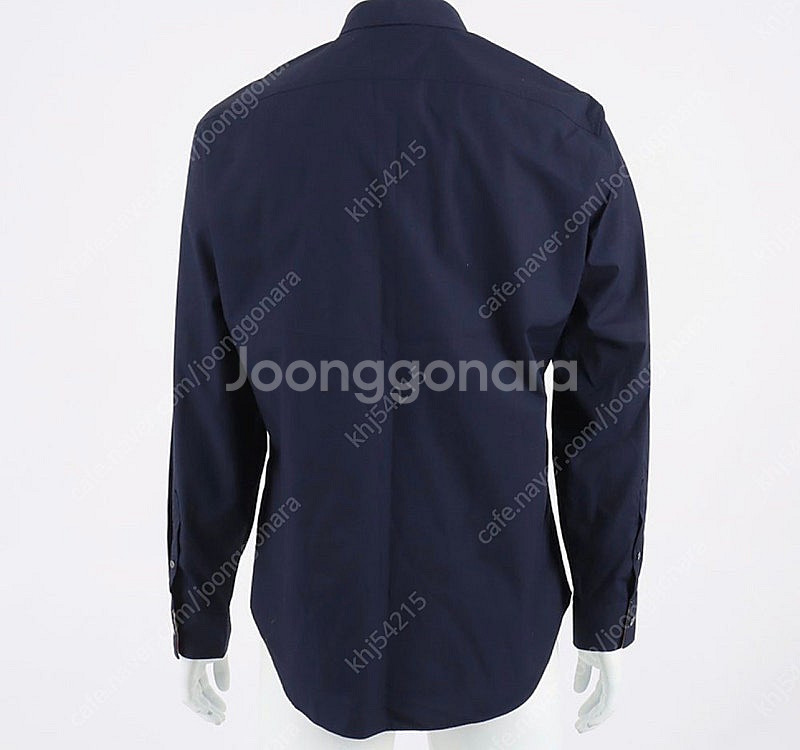 버버리 남성셔츠 네이비--1