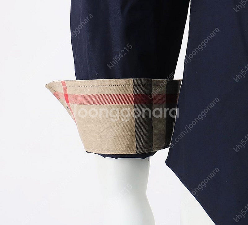 버버리 남성셔츠 네이비--3