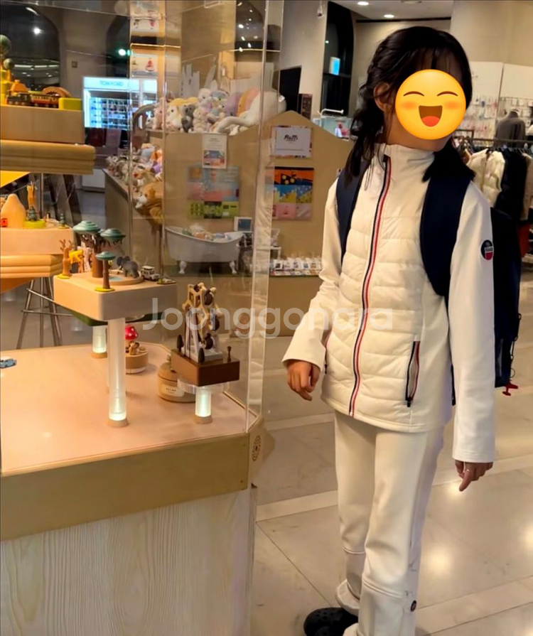 퓨잡 키즈 경량자켓 14y 화이트--5