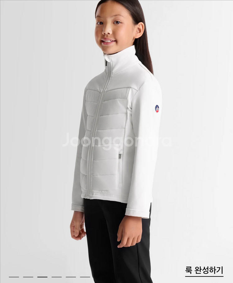 퓨잡 키즈 경량자켓 14y 화이트--7