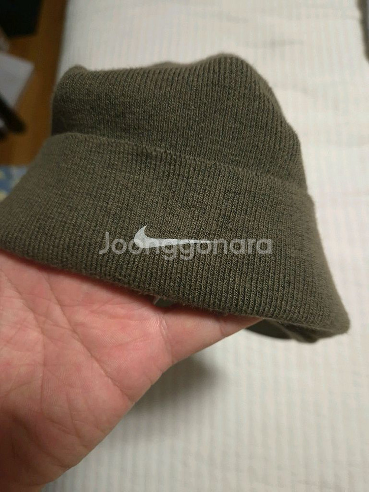 나이키 갸쿠소우 니트 캡모자 카키 비니--2