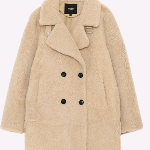 마쥬 컬리 무스탕 하프코트