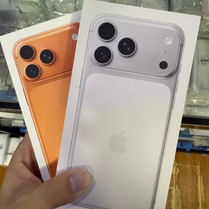 (오늘 거래시 226드림)미개봉 자급제 아이폰 17 프로맥스 실버/오렌지 512