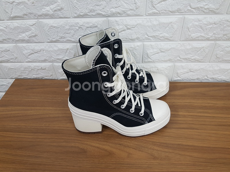 컨버스 하이탑 여성245 (A05347C 디 럭스 힐 블랙--2