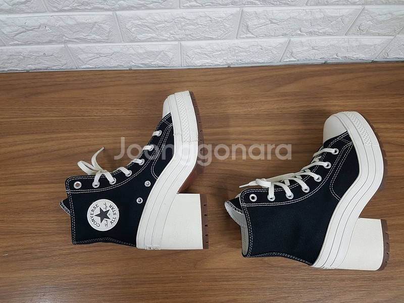 컨버스 하이탑 여성245 (A05347C 디 럭스 힐 블랙--5