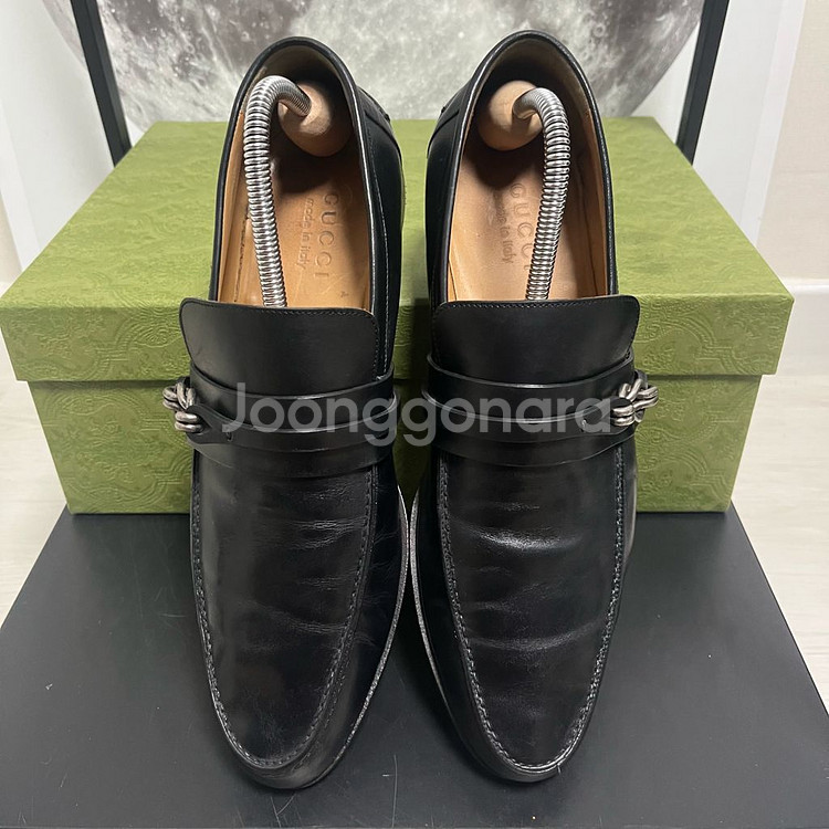 정품 41) 구찌 knot 은장 로퍼 구두 265~270--2