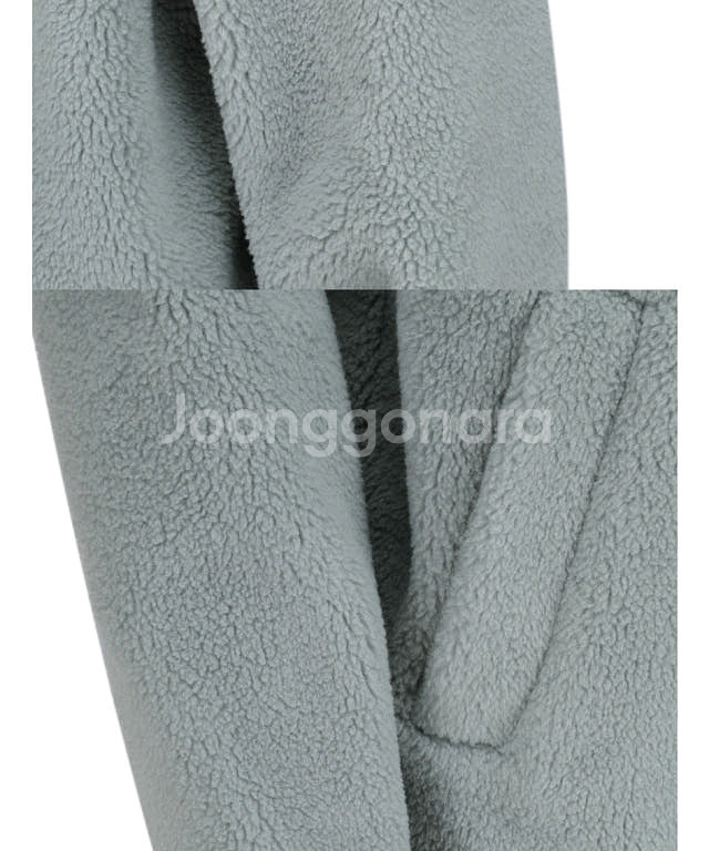 탑텐 공용110 뽀글이 후리스 집업 후드 아우터 민트--3