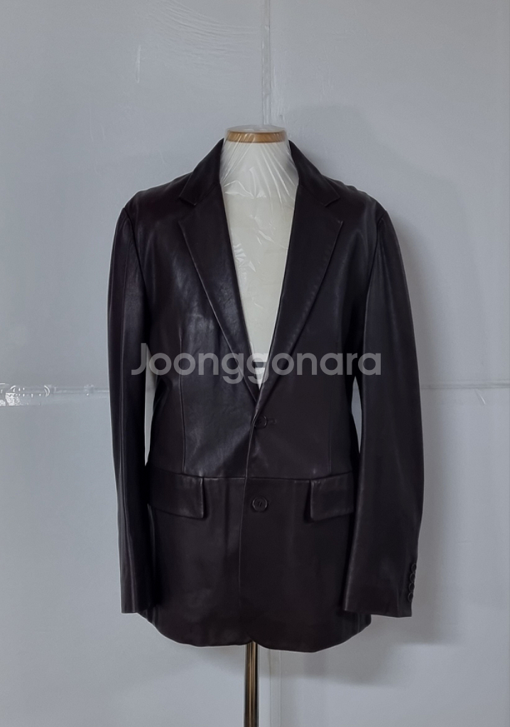95)DKNY 남성 투버튼 양가죽 자켓--0
