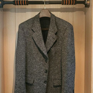 그레이 헤링본 3버튼 트위드자켓 XL