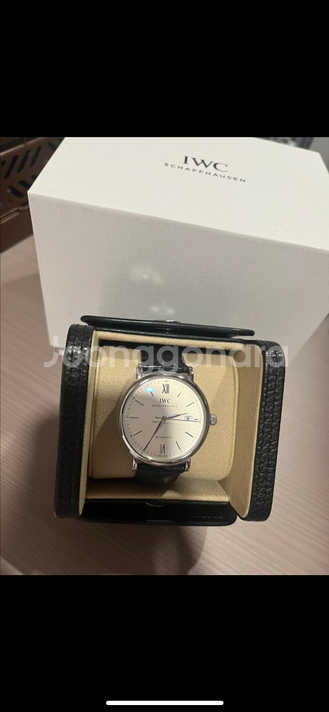 IWC 포르투피노 블랙 오토매틱 풀박스--1