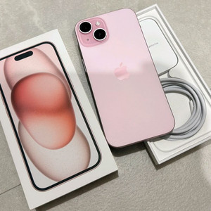 아이폰15 핑크 256GB 풀박스 + 클릭스케이스