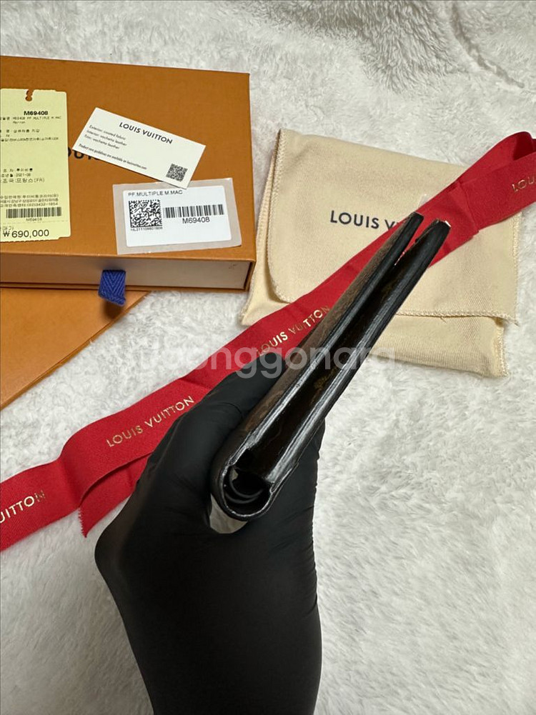 루이비통 멀티플 월렛 모노그램 마카사르 반지갑--5