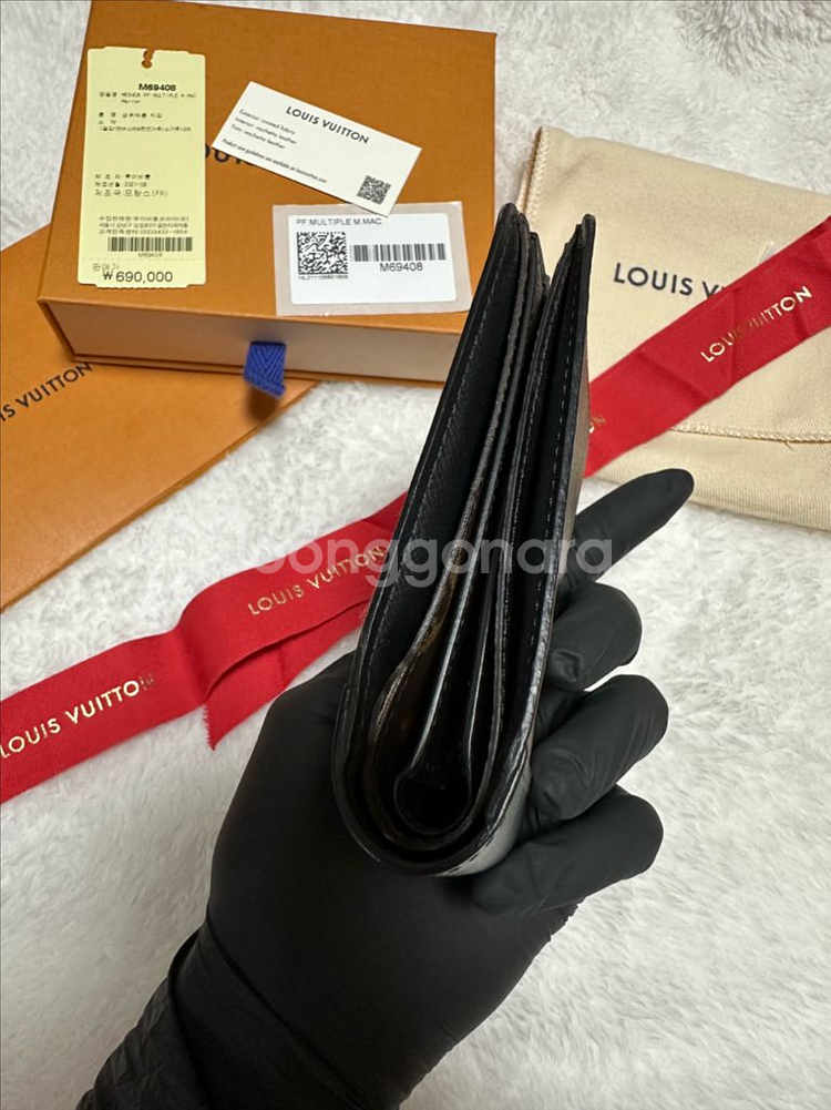 루이비통 멀티플 월렛 모노그램 마카사르 반지갑--7