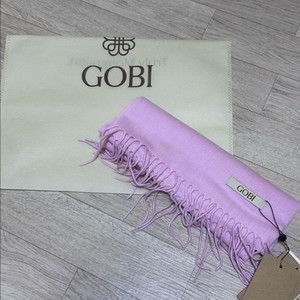 고비 캐시미어 머플러 핑크