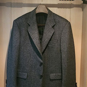 진그레이 알파카100 모직 트위드자켓 XL