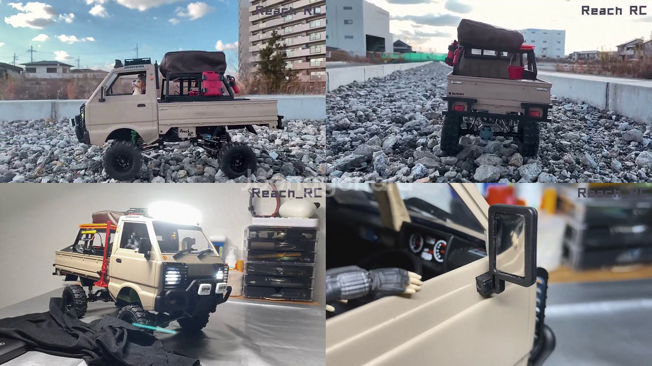 RC카 트럭 WPL D12 라보 트럭 미니트럭 알씨카 드론--3