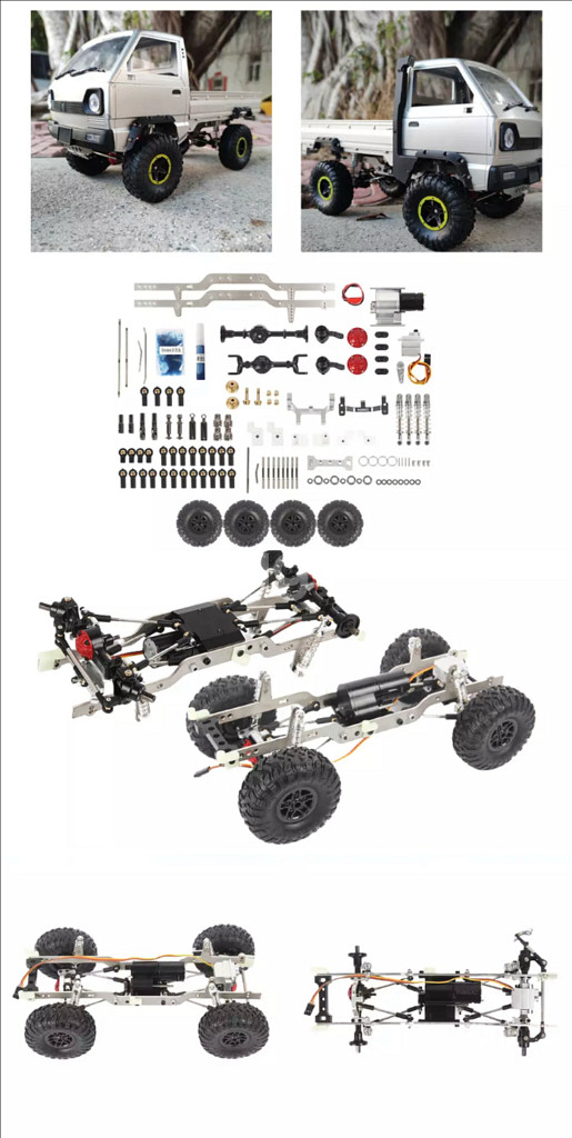 RC카 트럭 WPL D12 라보 트럭 미니트럭 알씨카 드론--2