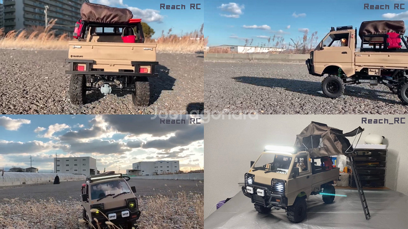 RC카 트럭 WPL D12 라보 트럭 미니트럭 알씨카 드론--4