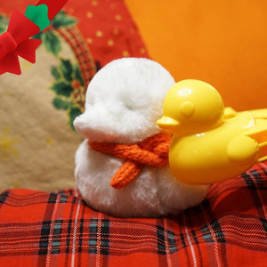 [미개봉] 핸드메이드 눈오리 인형 키링 12cm