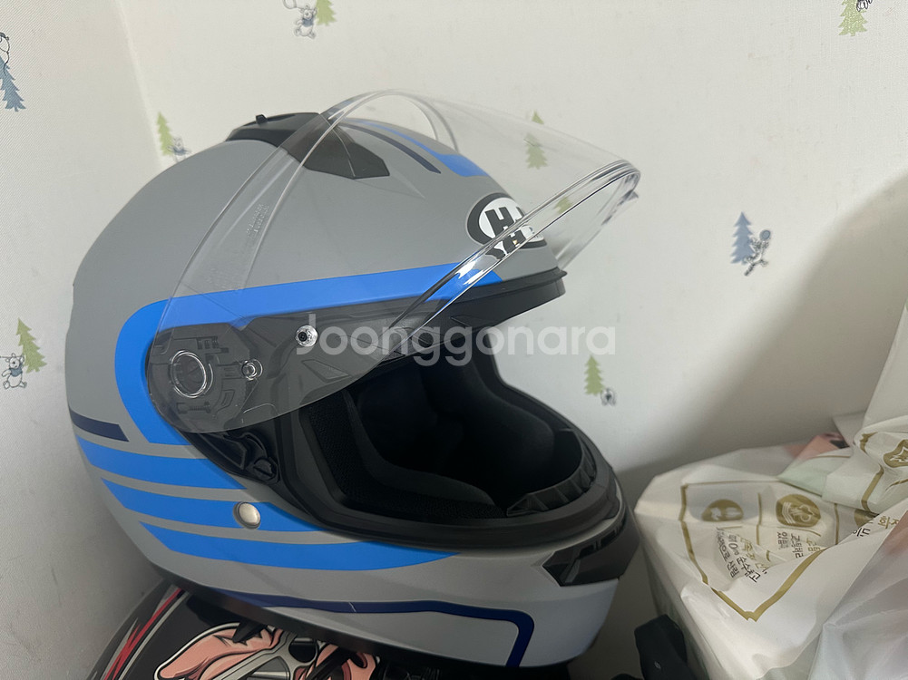 홍진 오토바이 헬멧 M사이즈--1