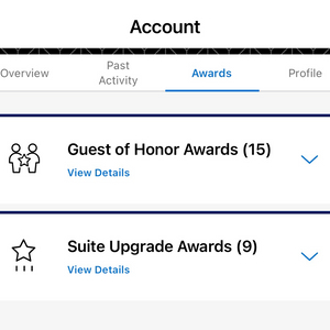 하얏트 스위트 업그레이드 & 게스트 오브 아너 어워드