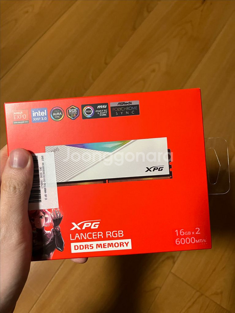 ADATA DDR5 6000 CL30 화이트 32gb(16x2) 미개봉--0