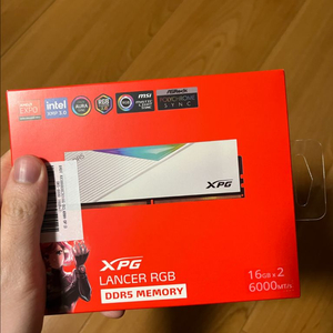 ADATA DDR5 6000 CL30 화이트 32gb(16x2) 미개봉