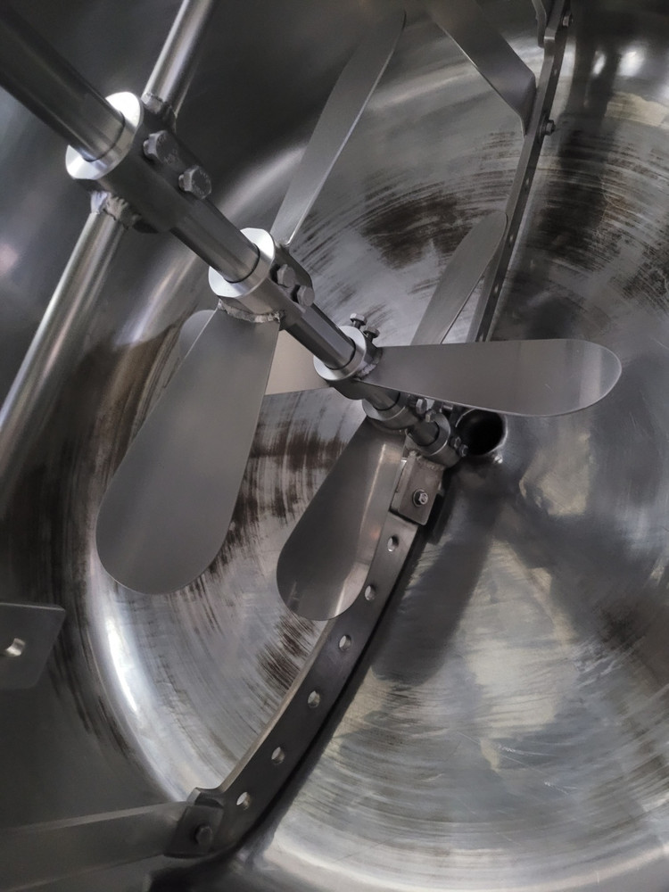 교반기 믹서기 1.2톤 스팀가열 사용가능--4