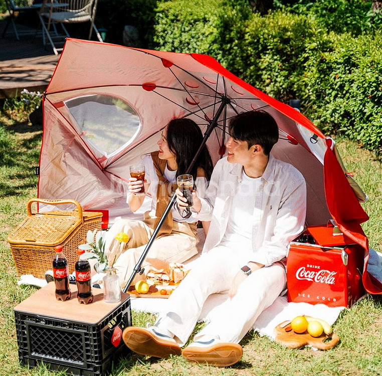 [미개봉 새상품] 블랙야크x코카콜라 원더풀 우산텐트--0
