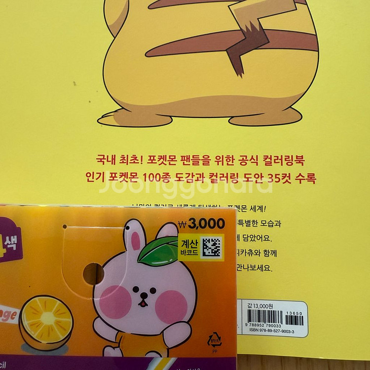 [일괄] 포켓몬 피카츄 컬러링북 + 색연필 24색--4