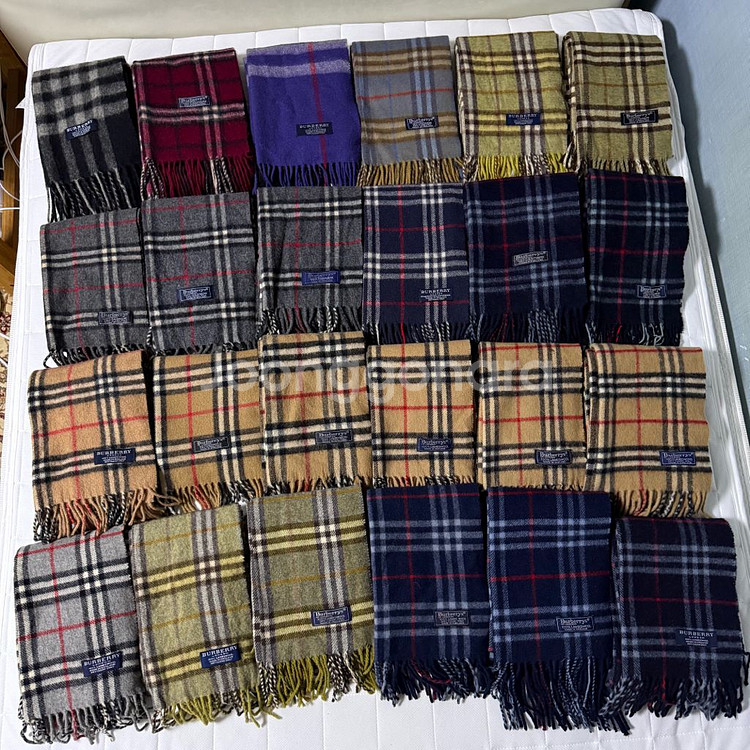 버버리 정품 체크 머플러 목도리 공용--0