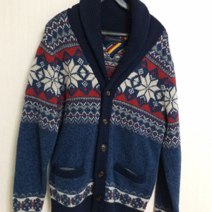 남성 타미힐피거 울100% 클래식 가디건 (100)