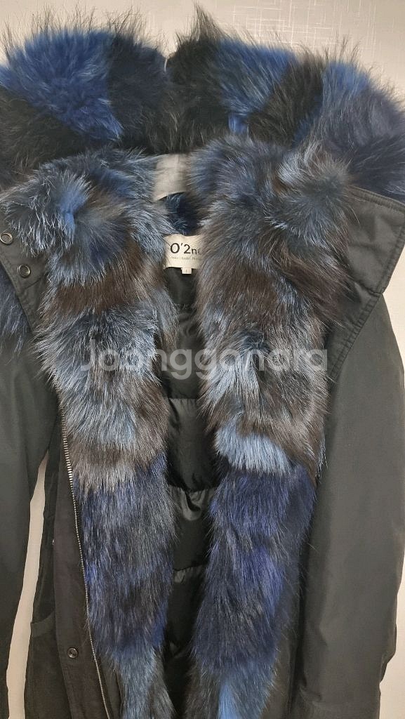 리얼퍼 후드 롱패딩--1