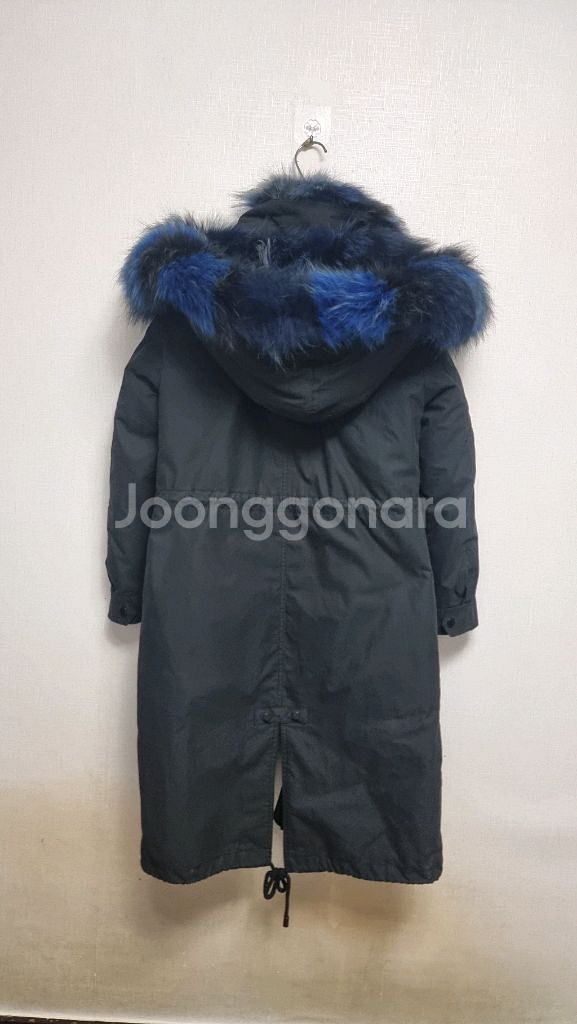 리얼퍼 후드 롱패딩--5