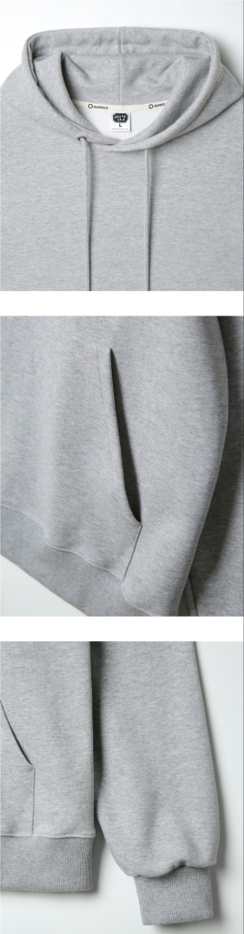 앨빈클로 무지 후드티 L(100~105)--2