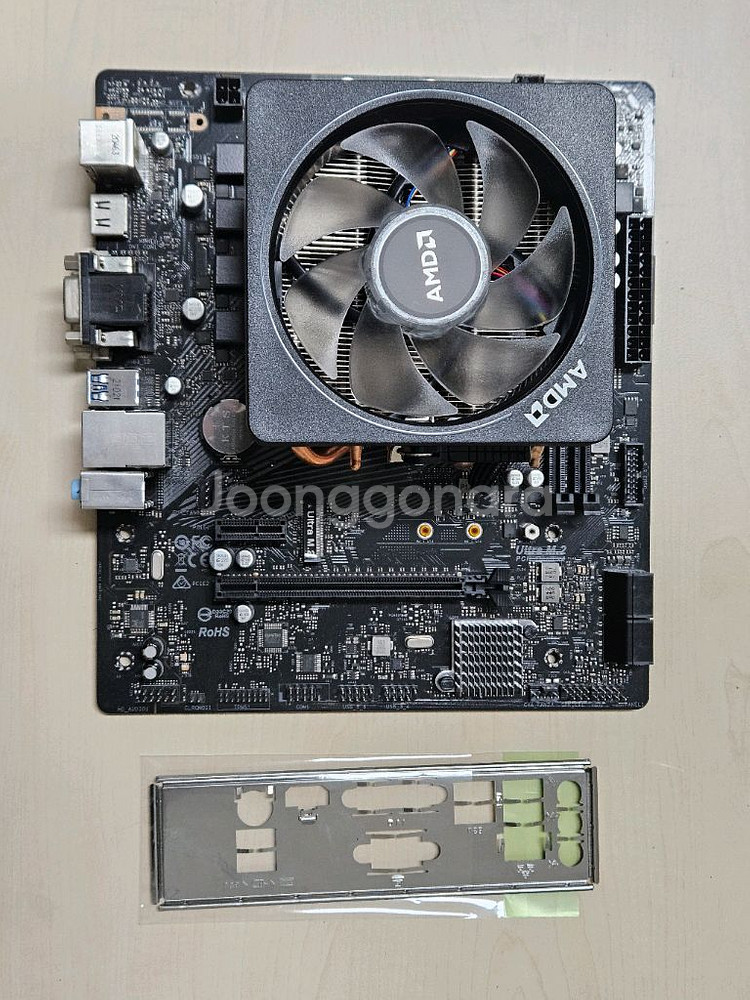 AMD 라이젠 4350G + a520m + 프리즘쿨러--0