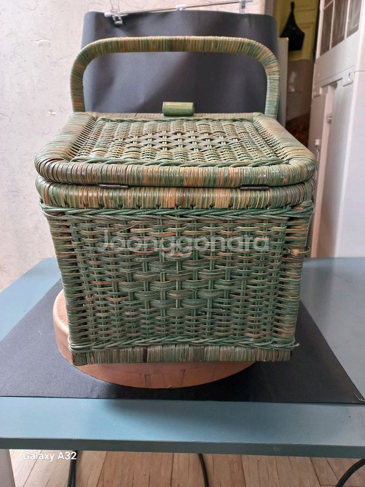 원목 뚜껑 바구니--1