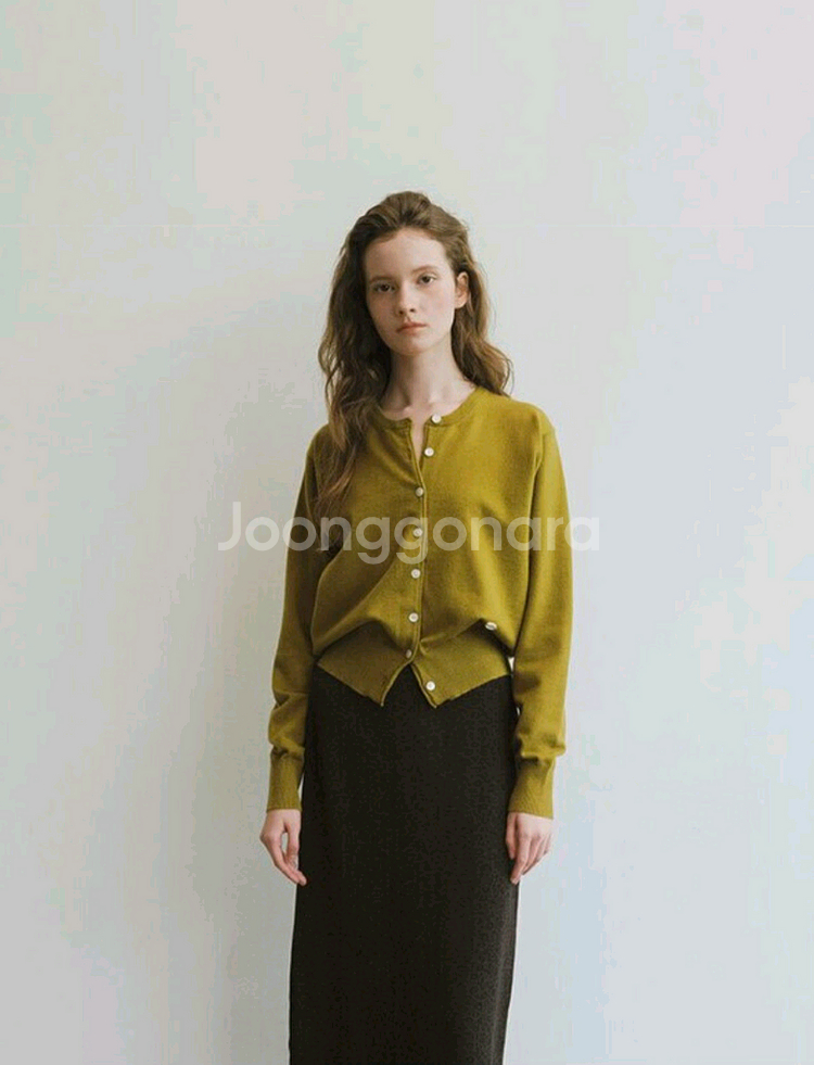 언에디트 스티치 포인트 울 가디건--1