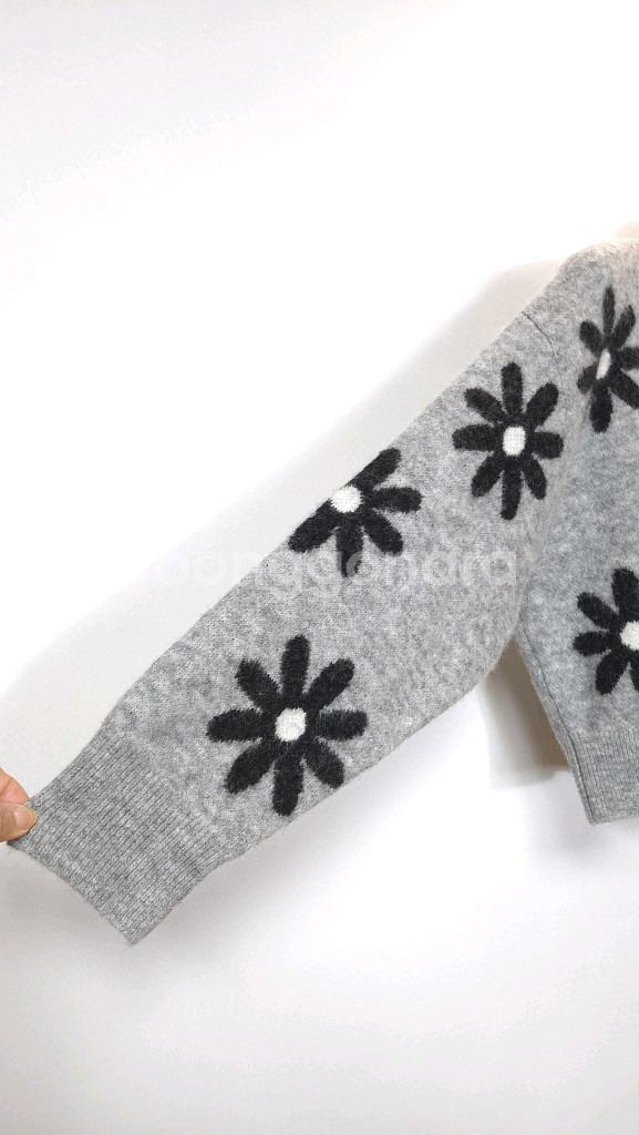 산드로 플로러 알파카 풀오버 니트 탑 1 사이즈--5