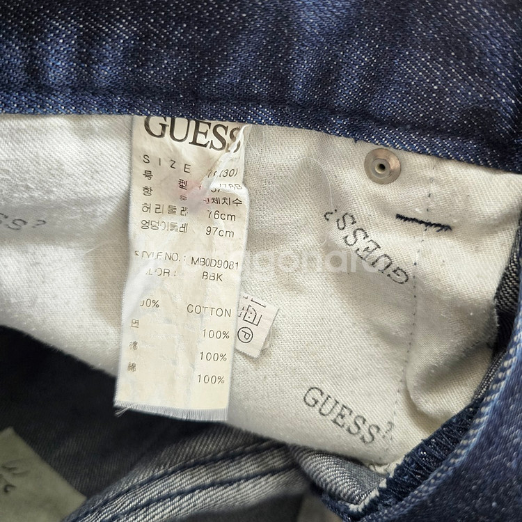 게스 청바지 슬림 중청 데님 사이즈30 R2830--4