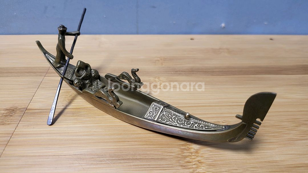 브론즈 인테리어 장식품, 이탈리아 베네치아 곤돌라--3