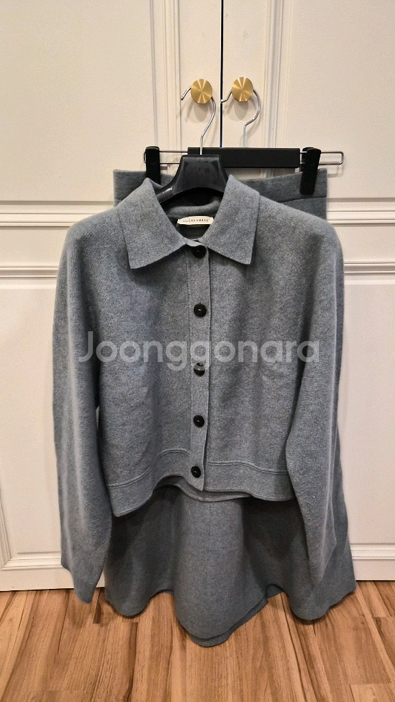 한섬 더캐시미어[셋업]캐시미어 블렌드 가디건 스커트--10