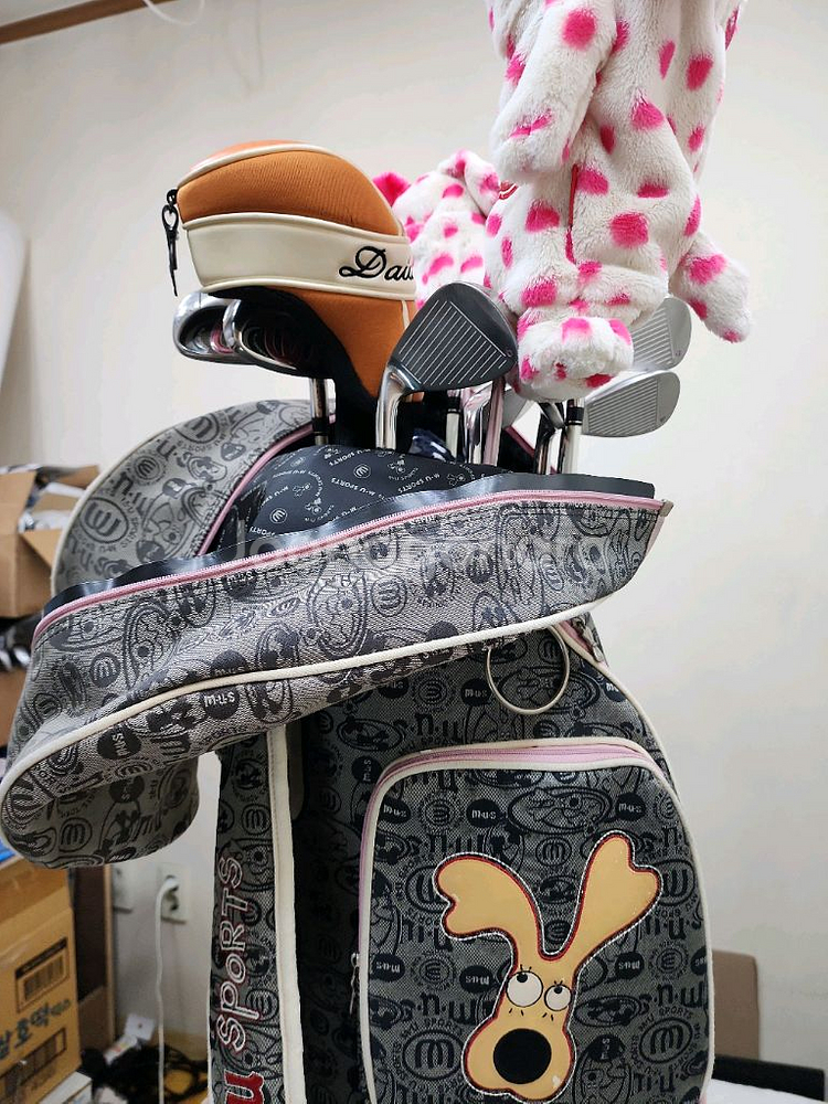 36만 엠유스포츠 아이언 등 여성용 중고골프채 풀세트--0