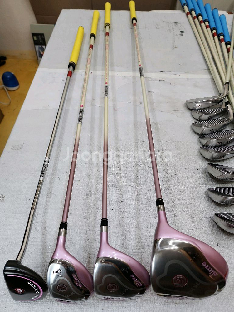 36만 엠유스포츠 아이언 등 여성용 중고골프채 풀세트--6