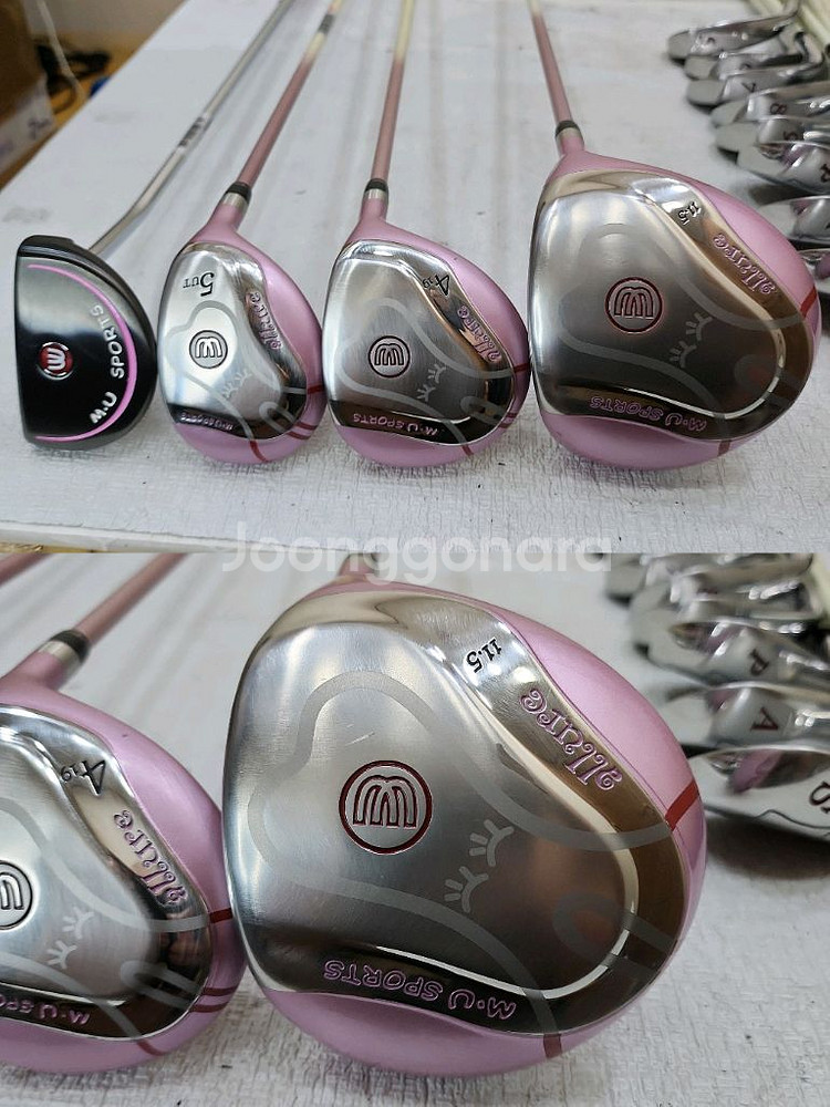 36만 엠유스포츠 아이언 등 여성용 중고골프채 풀세트--7